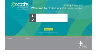 Login - Churches of Christ Financial Services