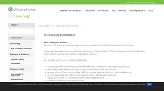 CCH Learning Membership - CCH Learning
