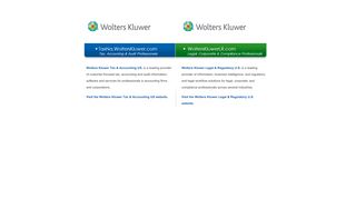 Wolters Kluwer | Tax and Accounting Solutions | Law and Business ...