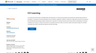 CCI Learning - Microsoft Education