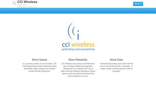 CCI Wireless · Customer Portal