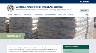 Certification | California Crop Improvement Association