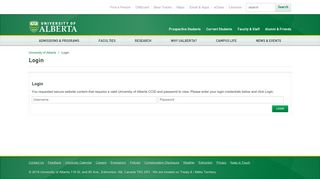 Login | University of Alberta