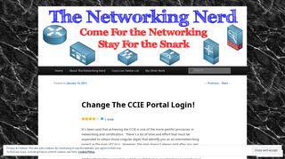 Change The CCIE Portal Login! | The Networking Nerd