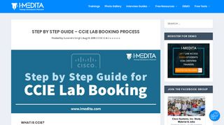 CCIE Lab Booking Process -Step by Step Guide - I-Medita