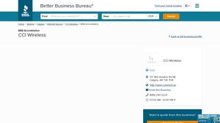 CCI Wireless | BBB Accreditation Status | Better Business Bureau ...