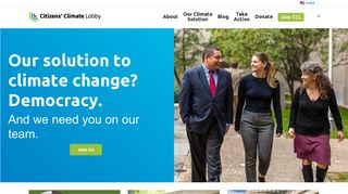Citizens' Climate Lobby - take action on climate change solutions