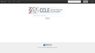 Broad Institute Cancer Cell Line Encyclopedia (CCLE)