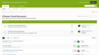 CCleaner Cloud Discussion - Piriform Community Forums