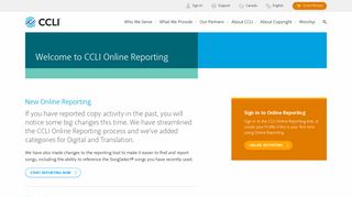 Welcome to CCLI Online Reporting – CCLI - CCLI.com
