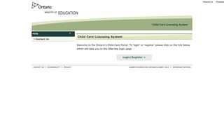 Child Care Licensing System - Early Years Portal