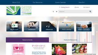 Chester County Library System, PA | Official Website