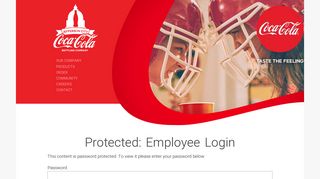 Employee Login - Coca Cola