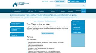 The CCQ's online services - CCQ