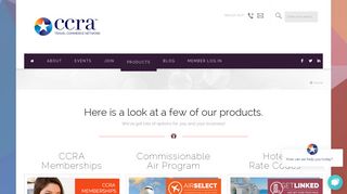Products for Travel Agents | CCRA