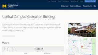 Central Campus Recreation Building • Recreational Sports