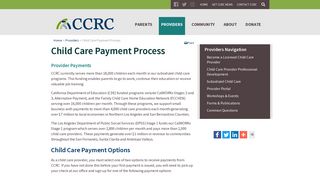 Child Care Payment Process - Child Care Resource Center