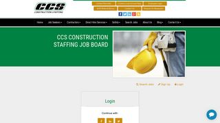 CCS Construction Staffing | Please Login