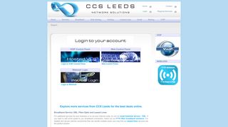 Service DSL, reliable web site hosting - Hosting Login - CCS (Leeds)