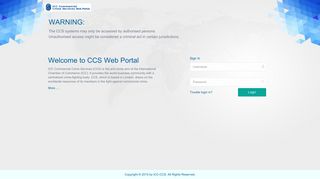 ICC-CCS Portal | Login