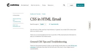 CSS in HTML Email