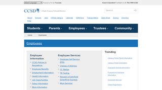 Current Employee Information | Clark County School District