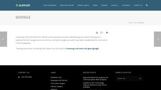 Google – CCSD Support
