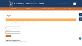 Login - Chappaqua Central School District