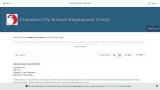 Job Opportunities | Sorted by Job Title ascending | Columbus City ...
