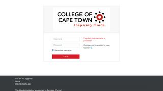 College of Cape Town - CCT Moodle