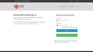 Dental Office Staff Sign In - CDA Practice Support Services - Canadian ...