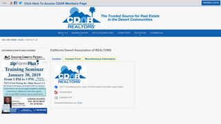 Contact Us - California Desert Association of REALTORS®
