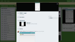 CDAS - Login on CDAS Android - Trello