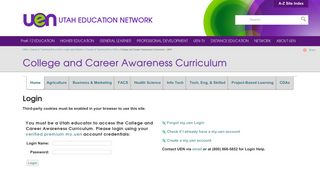 College and Career Awareness Curriculum - UEN
