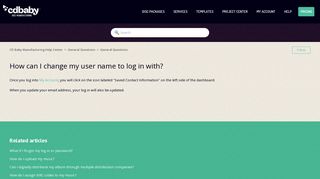 How can I change my user name to log in with? – CD Baby ...