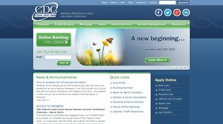 CDC Federal Credit Union - Home