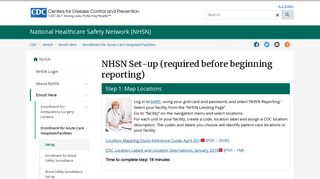 ACH Set-up | NHSN | CDC