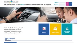 ComfortDelGro Driving Centre E-services