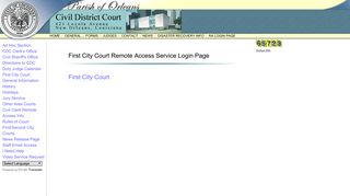 First City Court Remote Access Login Page
