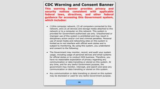 CDC Warning Banner