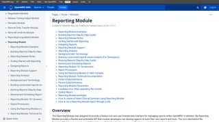Reporting Module - Documentation - OpenMRS Wiki