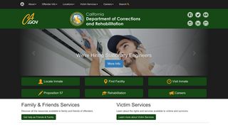 California Department of Corrections and Rehabilitation - CA.gov