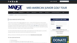 CDGA Handicap Instructions - Mid-American Junior Golf Tour