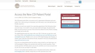 Access the New CDI Patient Portal - Center for Diagnostic Imaging