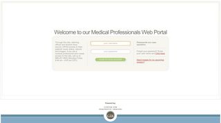 Medical Professionals Web Portal > Log On