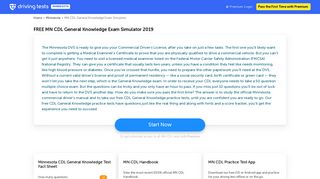 FREE Minnesota CDL General Knowledge Exam Simulator 2019