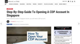 Step-By-Step Guide To Opening A CDP Account In Singapore