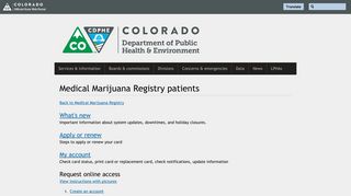 Medical Marijuana Registry patients | Department of ... - Colorado.gov