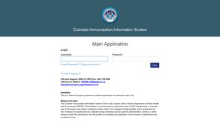 Colorado Immunization Information System - CIIS