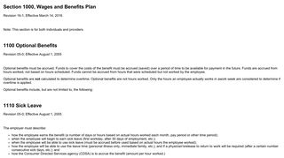 Section 1000, Wages and Benefits Plan - Texas Health and Human ...